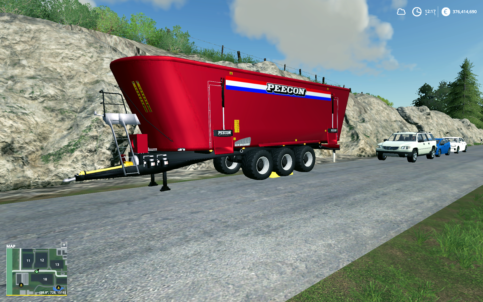 FS 19 Peecon Big Mixer Wagon V1.0 - Farming Simulator 22 LS22 Mod download!