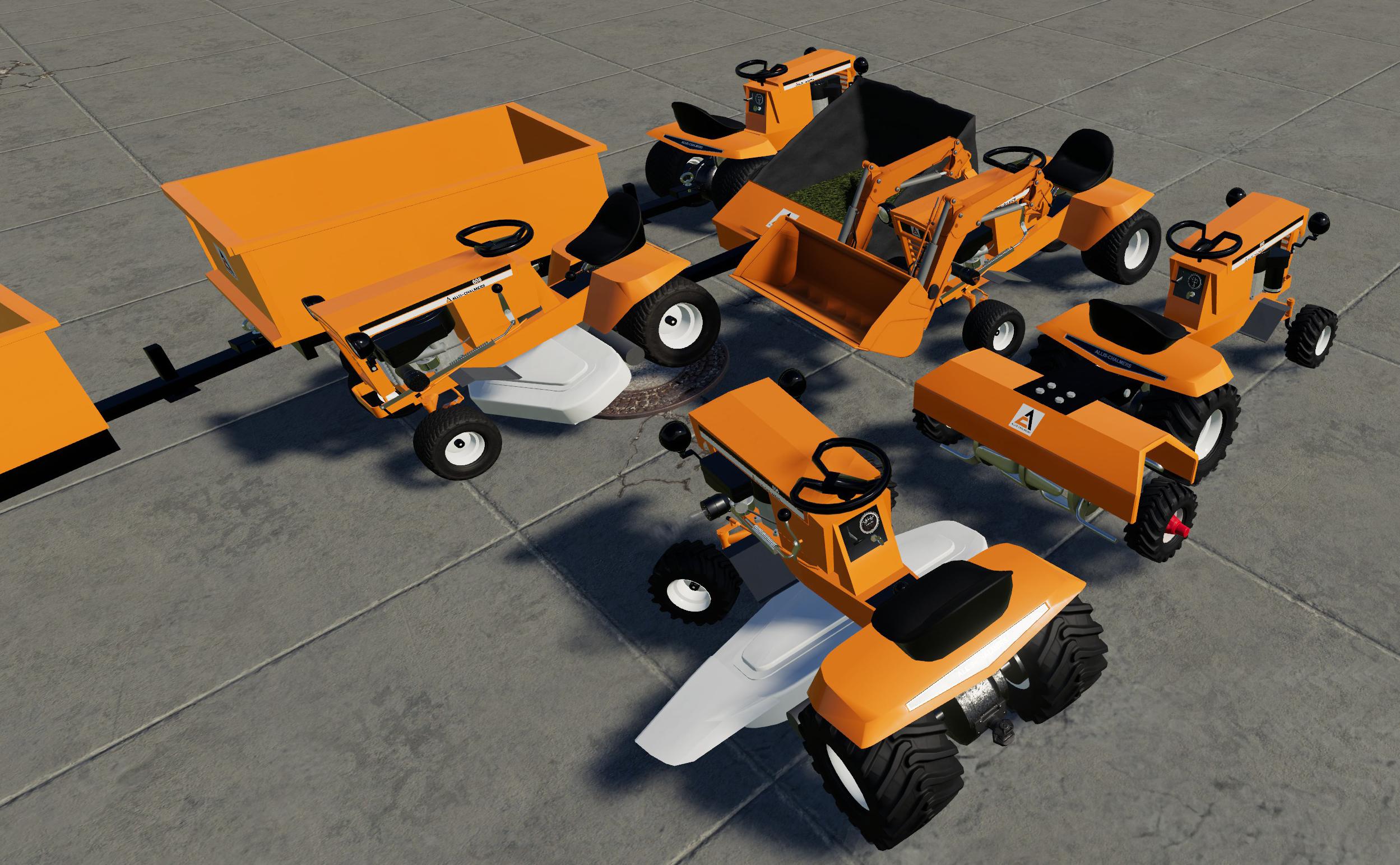 Микро техники. FS 19 минитрак. Моды для Farming Simulator 2019 мини трактор. Мини трактор для ФС 19. Mod FS 19 пак строительной техники.