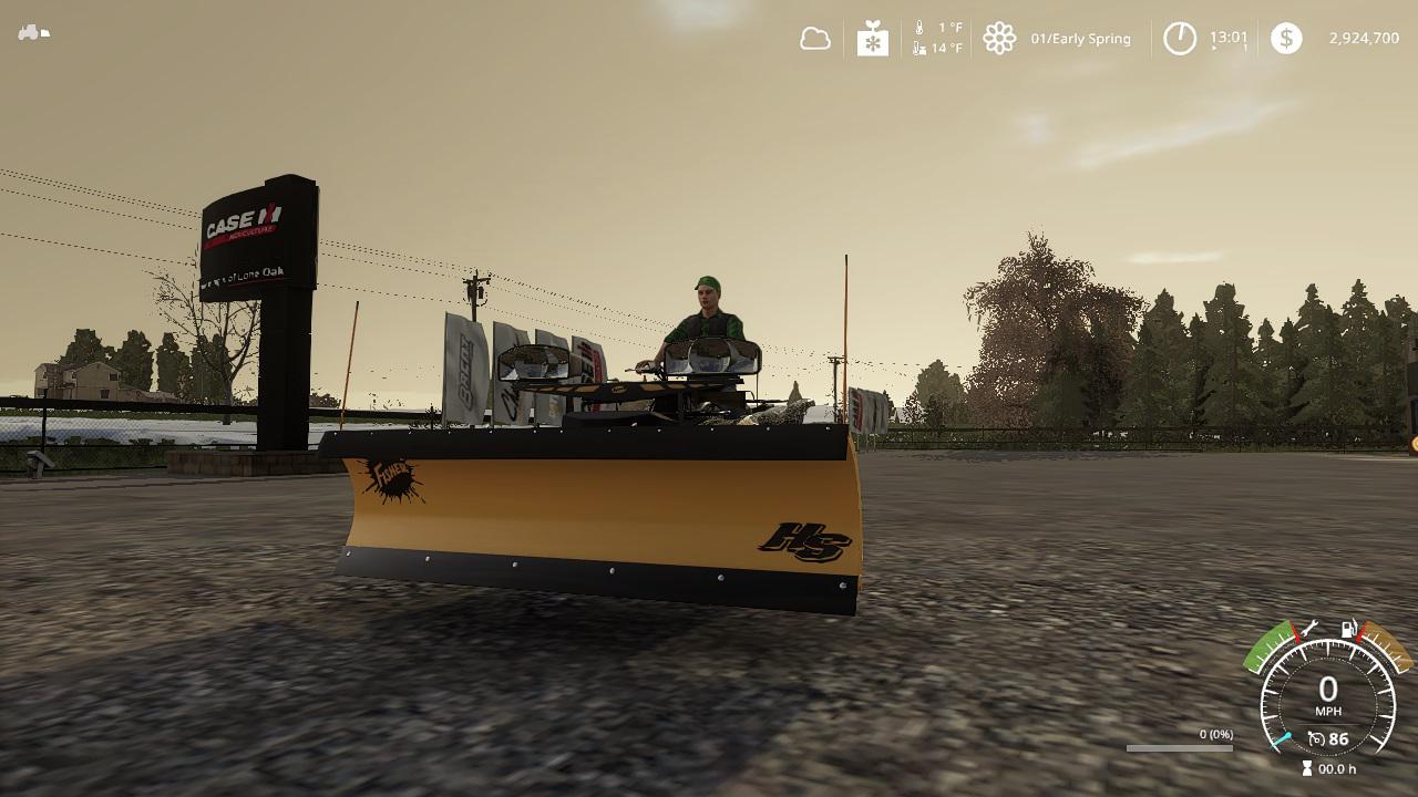 Yamaha Grizzly snow plow 1 0 FS 19 Farming Simulator 19 