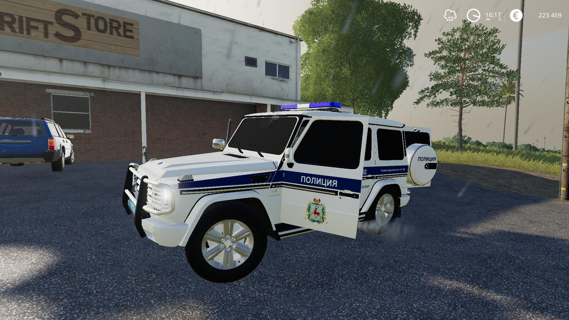 Car Mercedes Benz G55 Amg Police V10 Farming Simulator 22 Mod Ls22