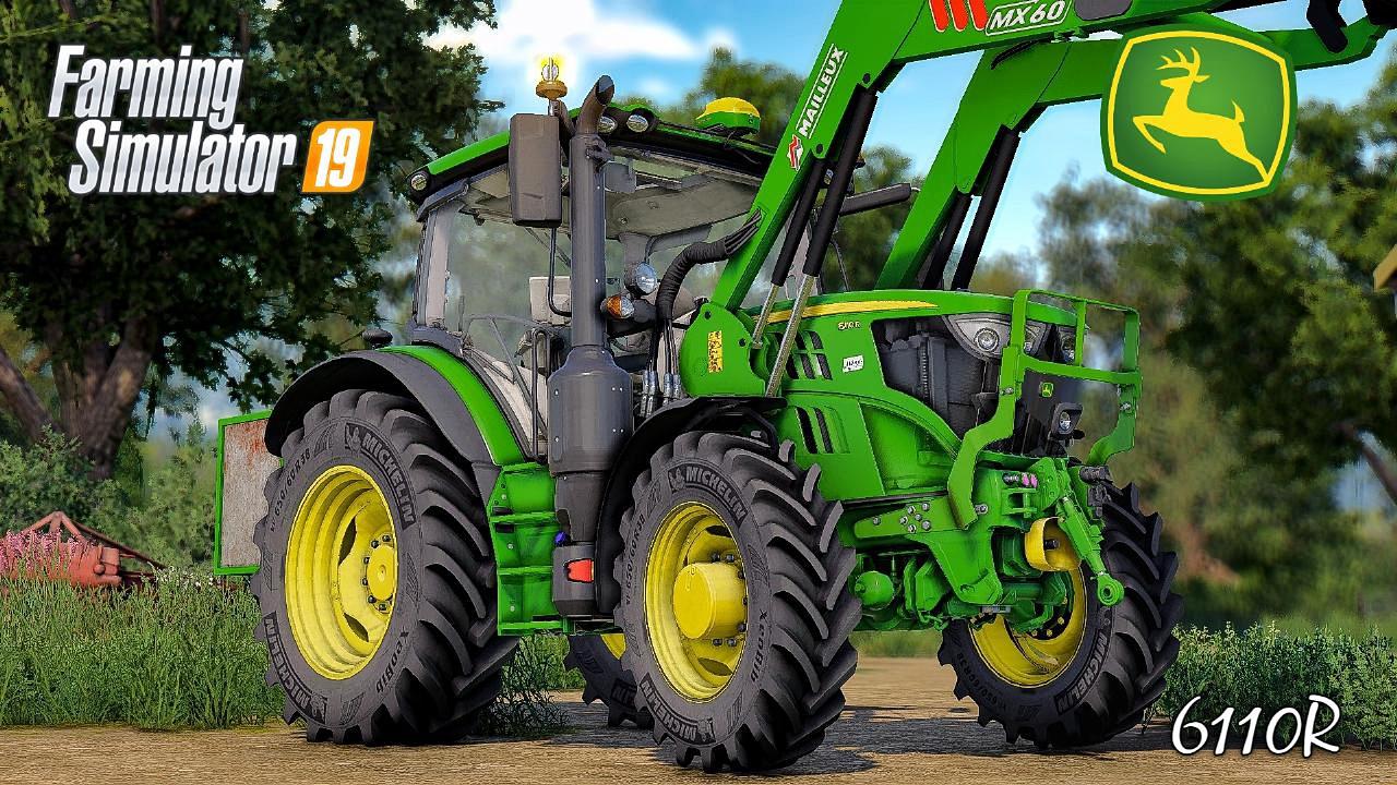 Ls 19 John Deere 6r 6105 6130 Serie V10 Farming Simulator 22 Mod