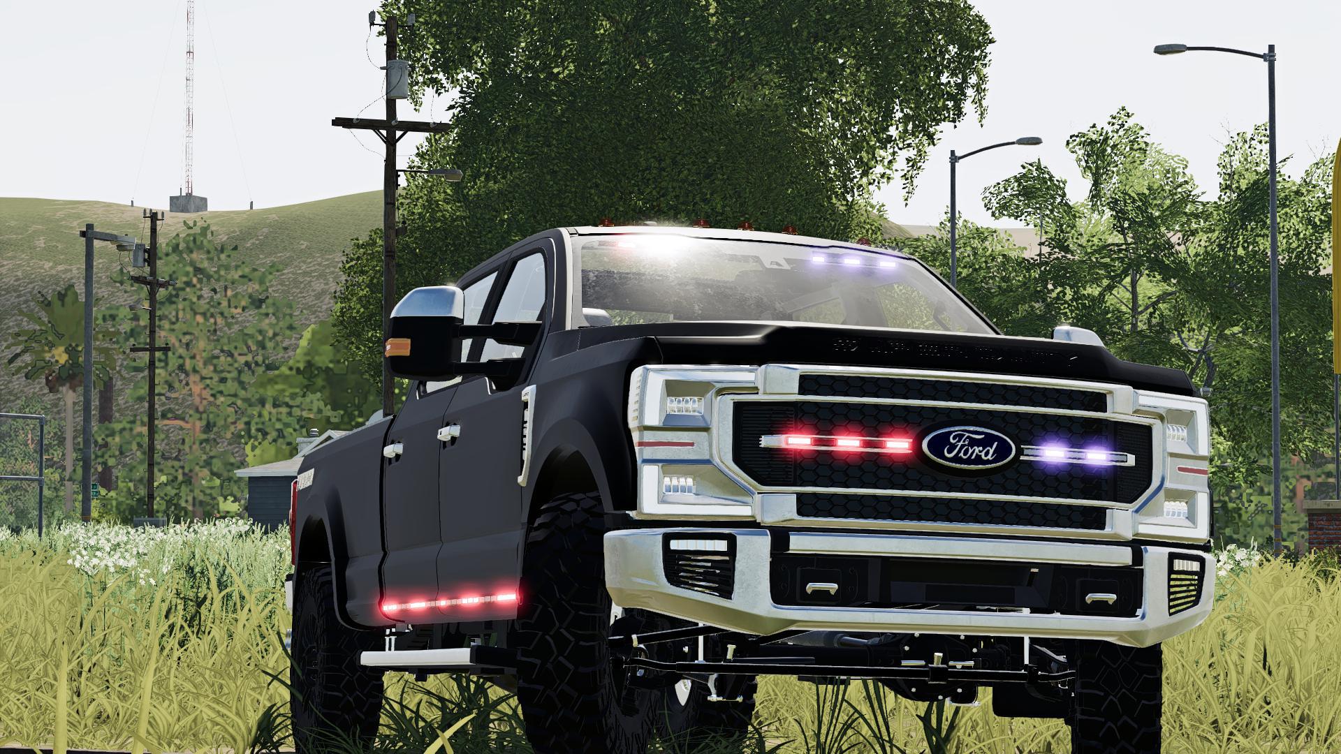 Ls2019 2020 Ford Ghost Police Truck V122 Farming Simulator 22 Mod