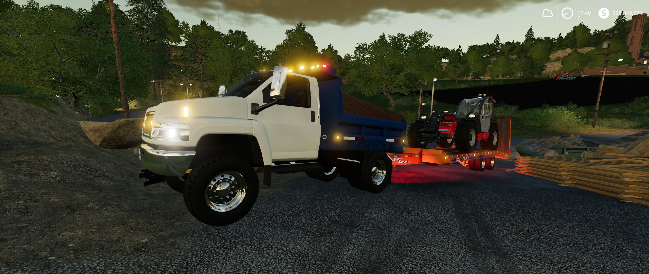 GMC Topkick Dump Truck v1.0 FS 19 - Farming Simulator 19 mod, LS19 Mod