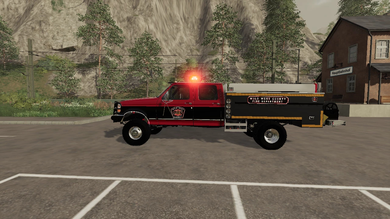 Car Ford American Fire Truck V Farming Simulator Mod Ls Mod