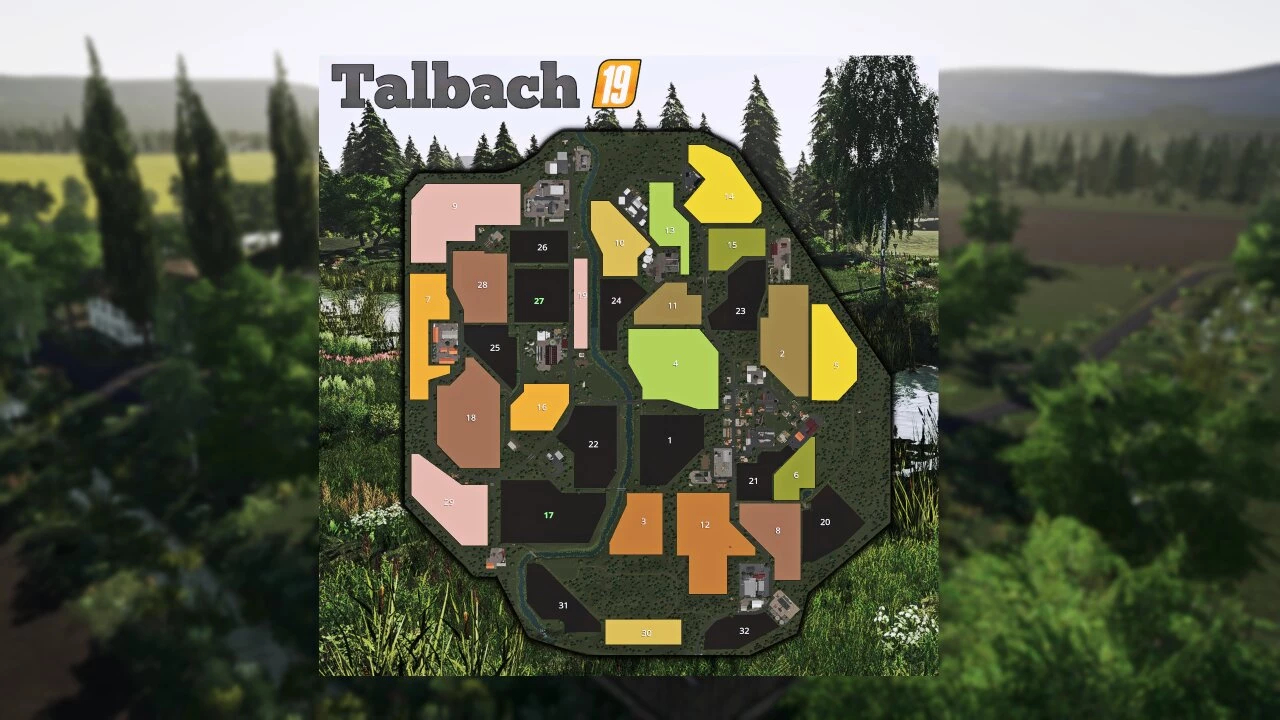 LS 19 Talbach Map v1.1 - Farming Simulator 19 mod, LS19 Mod download!