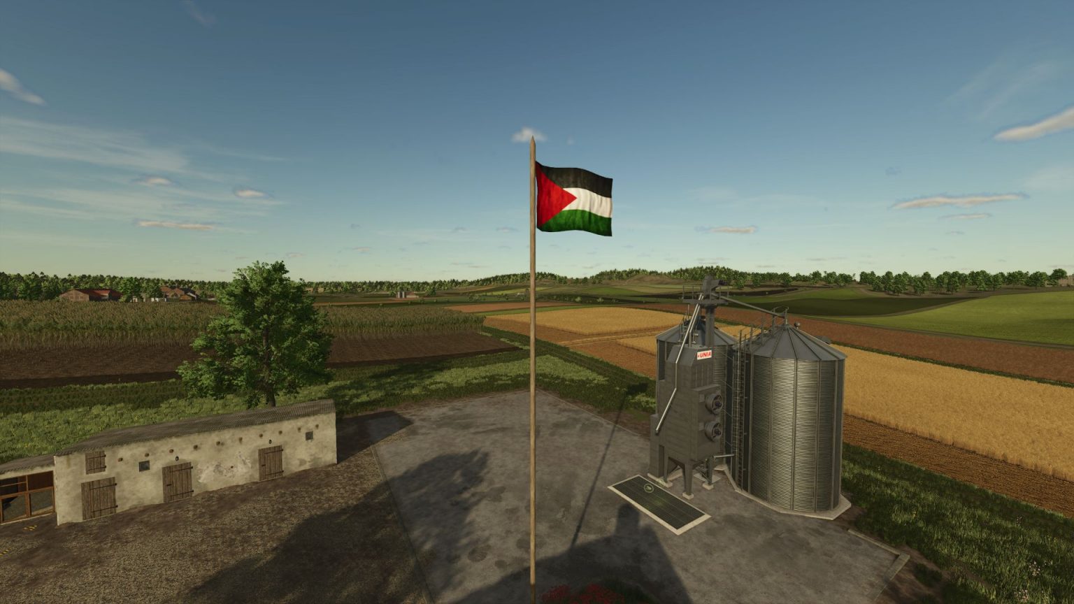 Ls Flag LS25 Palestine Flag V1.0.0.0 - FS 25 modding - LS25 Mod download!